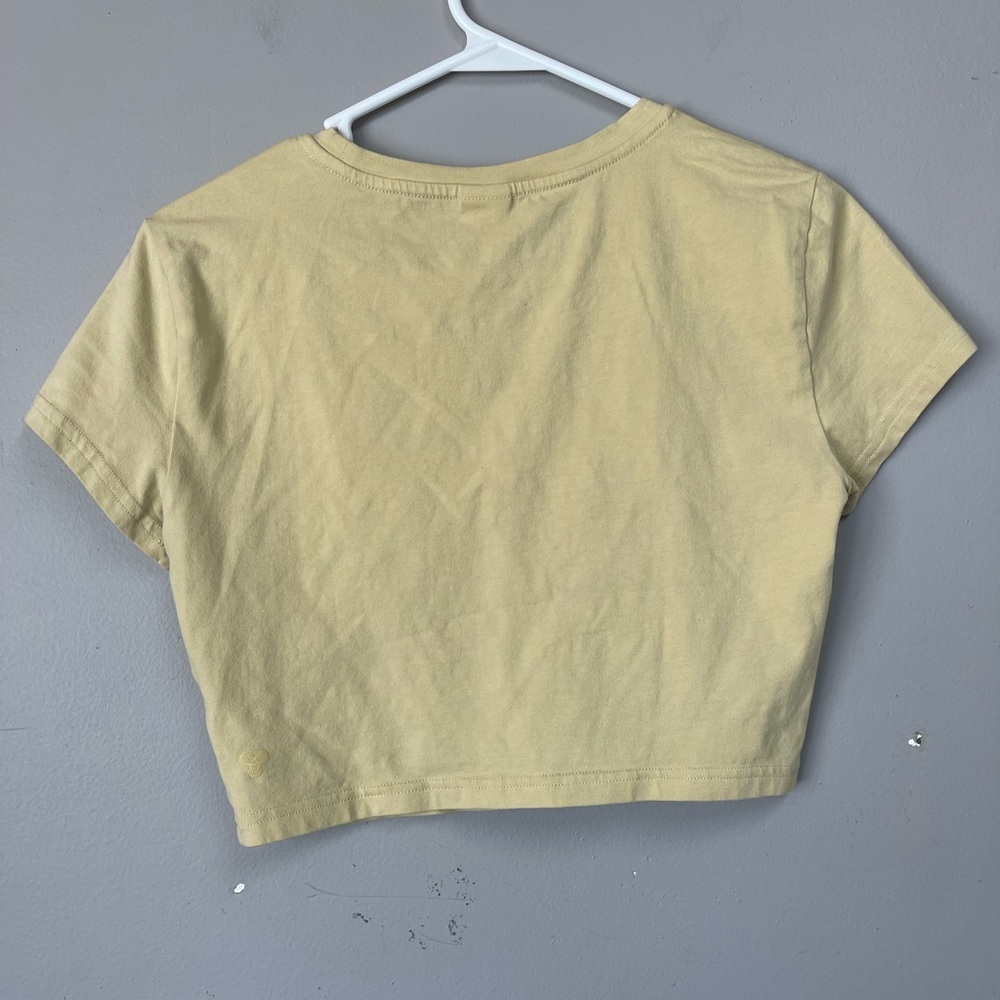 TNA Aritzia yellow crop top - Picture 3 of 4